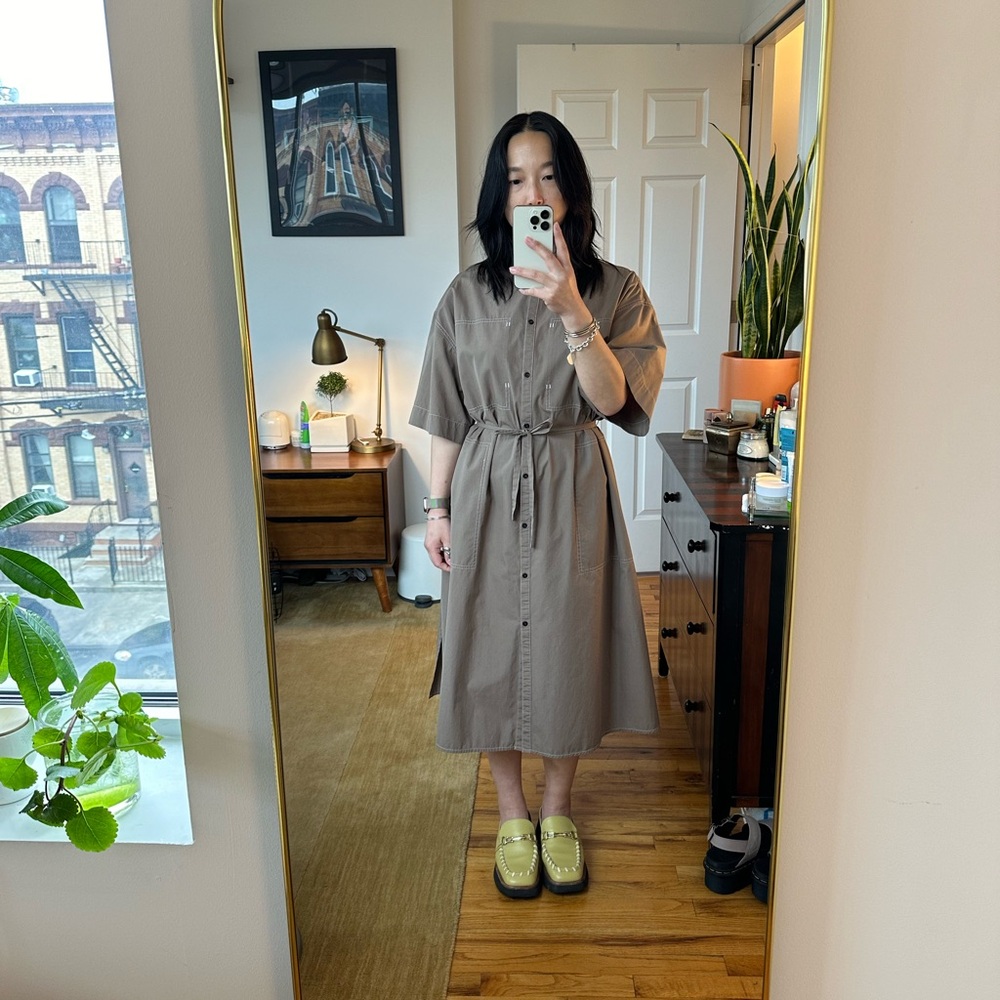 the frankie shop • poplin midi dress